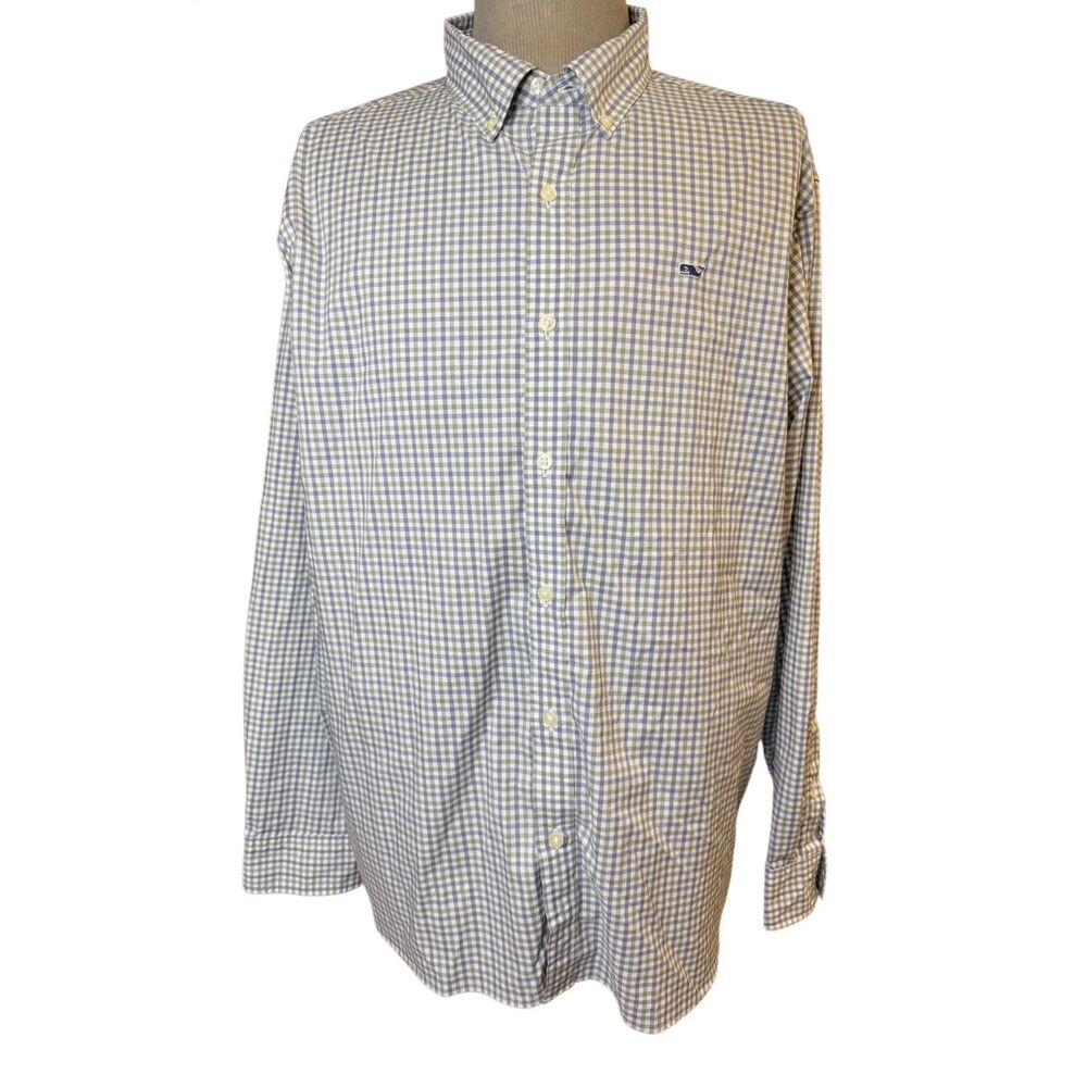 Vineyard Vines Performance Button Down Men’s Plaid Shirt XXL